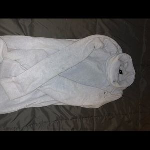 Nike blue fleece funnel hoodie